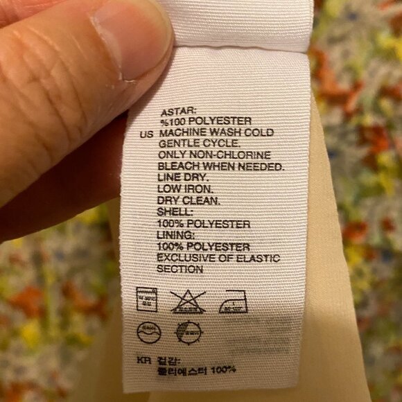 & Other Stories Chiffon Yellow Floral Pintuck Ruffle Dress - Picture 11 of 12